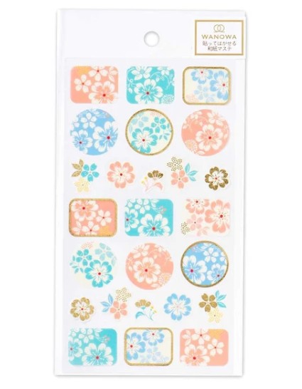 NB WW Sticker Large Japanese Flowers (1354106) (Pack of 10) | papermindstationery.com