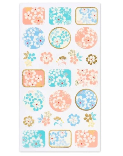 NB WW Sticker Large Japanese Flowers (1354106) (Pack of 10) | papermindstationery.com