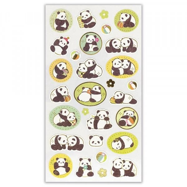 NB Japanese-style Sticker Large WANOWA - Panda (1354126) (Pack of 10) | papermindstationery.com