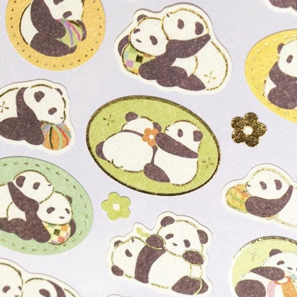 NB Japanese-style Sticker Large WANOWA - Panda (1354126) (Pack of 10) | papermindstationery.com