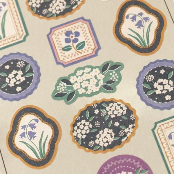 NB Japanese-style Sticker Large WANOWA - Flower Temari Ball (1354144) (Pack of 10) | papermindstationery.com
