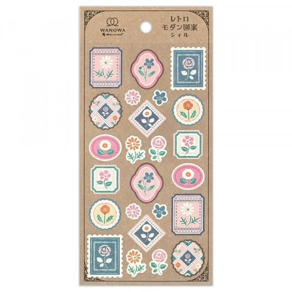 NB Japanese-style Sticker Large WANOWA - Floral Pattern (1354146) (Pack of 10) | papermindstationery.com