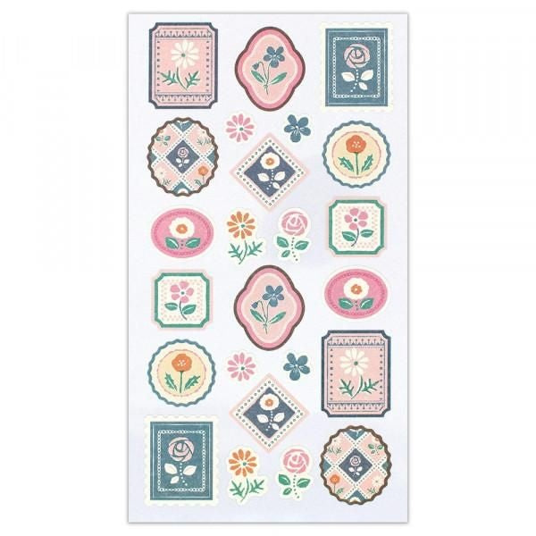 NB Japanese-style Sticker Large WANOWA - Floral Pattern (1354146) (Pack of 10) | papermindstationery.com