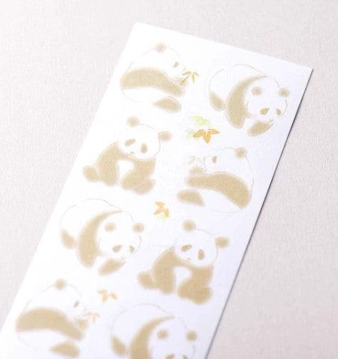 NB Japanese-style Sticker Peaceful Panda (1454104) (Pack of 10) | papermindstationery.com