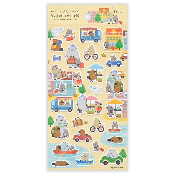 NB Co. Sticker Sheet Set of 4 - Yamano Town Animals | papermindstationery.com