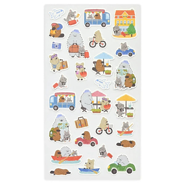 NB Co. Sticker Sheet Set of 4 - Yamano Town Animals | papermindstationery.com