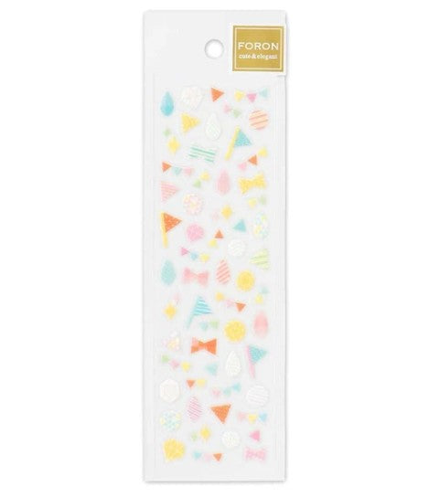 NB Clear Glitter Sticker Multi Deco (1964103) (Pack of 10) | papermindstationery.com
