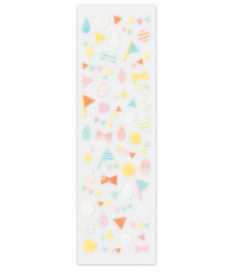 NB Clear Glitter Sticker Multi Deco (1964103) (Pack of 10) | papermindstationery.com