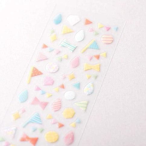NB Clear Glitter Sticker Multi Deco (1964103) (Pack of 10) | papermindstationery.com