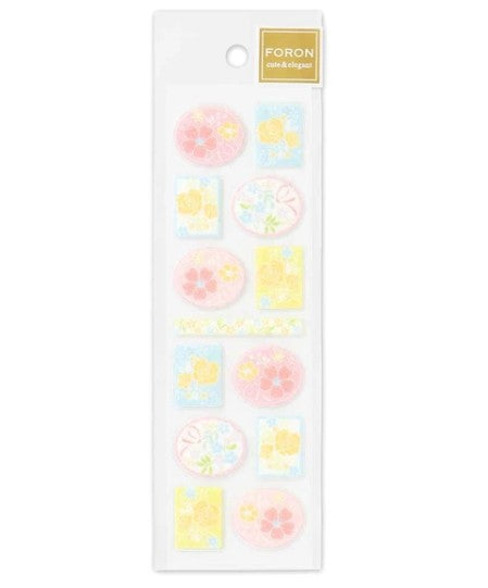 NB Clear Glitter Sticker Flowers (1964106) (Pack of 10) | papermindstationery.com