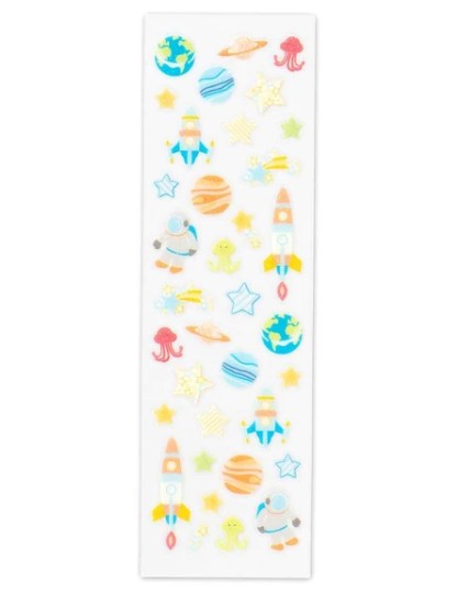 NB Clear Glitter Sticker Space (1964109) (Pack of 10) | papermindstationery.com