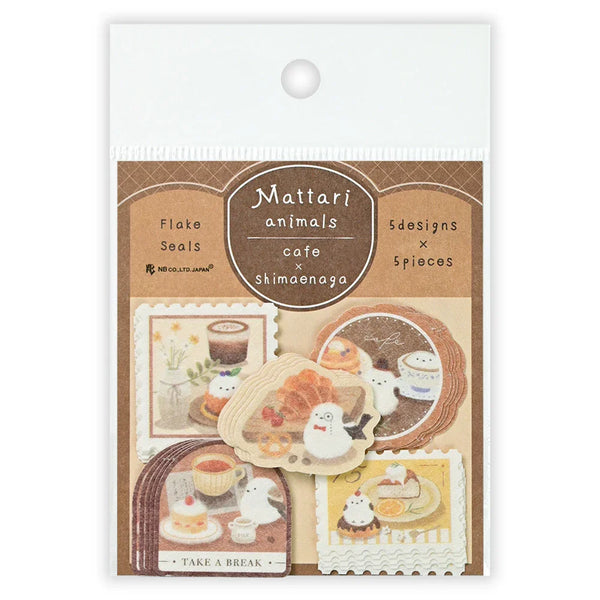 NB Flake Sticker Mattari Day - Long-tailed Tit (2314101) (Pack of 5) | papermindstationery.com