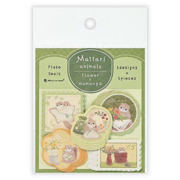 NB Flake Sticker Mattari Day - Flying Squirrel (2314103) (Pack of 5) | papermindstationery.com