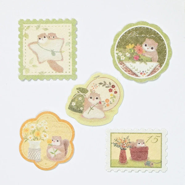 NB Flake Sticker Mattari Day - Flying Squirrel (2314103) (Pack of 5) | papermindstationery.com