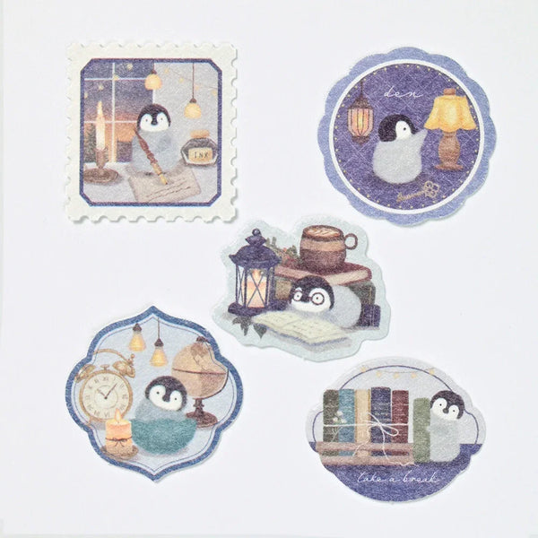 NB Flake Sticker Mattari Day - Penguin (2314104) (Pack of 5) | papermindstationery.com