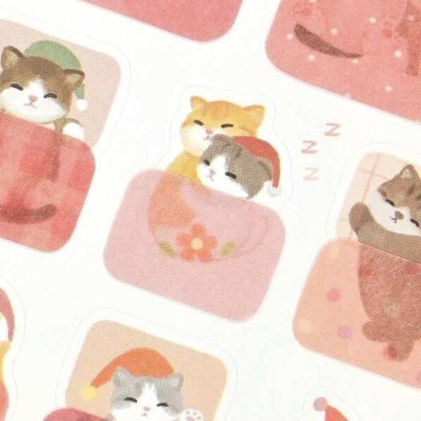 NB Sticker Large Mattari Night - Kitten (2314106) (Pack of 10) | papermindstationery.com