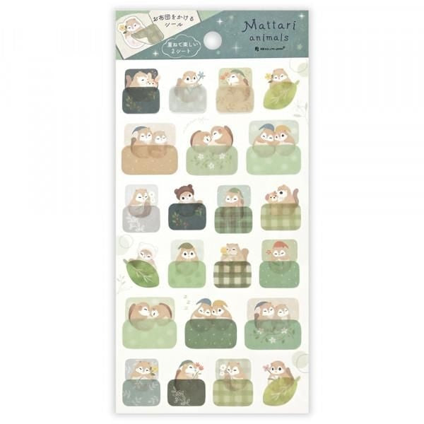 NB Sticker Large Mattari Night - Flying Squirrel (2314107) (Pack of 10) | papermindstationery.com
