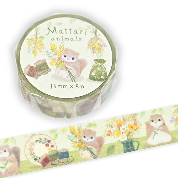NB Co. 15mm Washi Tape - Flying Squirrel x Flower 2315203