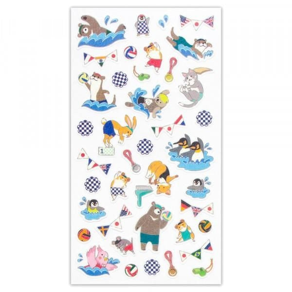 NB Sports Sticker Large Swimming (2354105) (Pack of 10) | papermindstationery.com