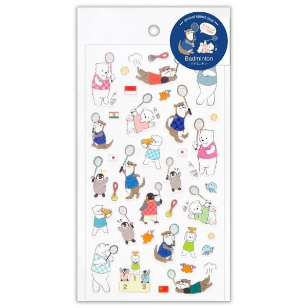 NB Sports Sticker Large Badminton (2354108) (Pack of 10) | papermindstationery.com