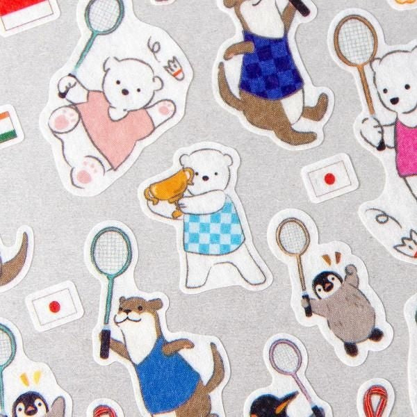 NB Sports Sticker Large Badminton (2354108) (Pack of 10) | papermindstationery.com