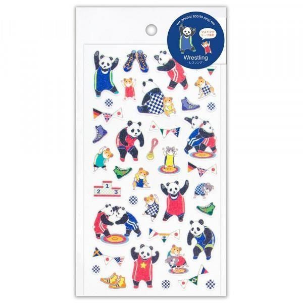 NB Sports Sticker Large Wrestling (2354111) (Pack of 10) | papermindstationery.com