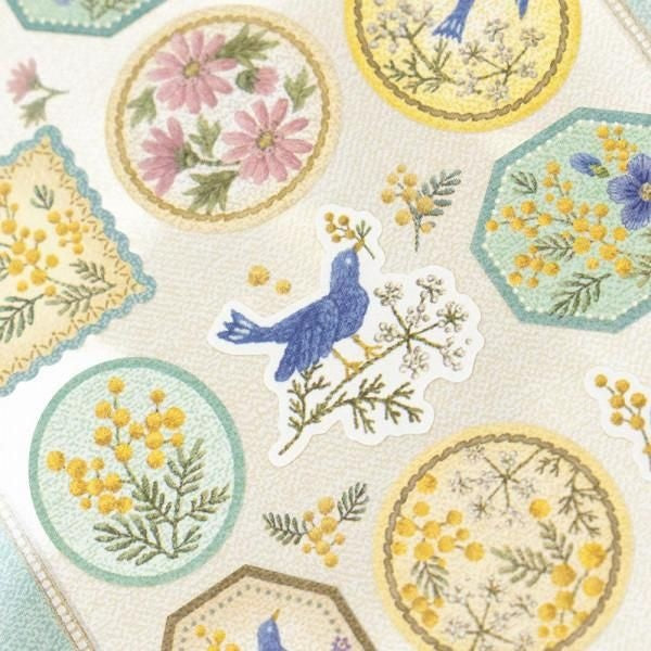 NB Sticker Large Fleur et Chance - Merci (2464102) (Pack of 10) | papermindstationery.com