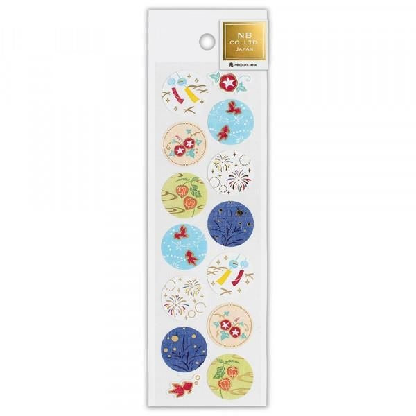 NB Japanese-style Sticker Summer Colors (2494125) (Pack of 5) | papermindstationery.com