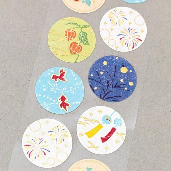 NB Japanese-style Sticker Summer Colors (2494125) (Pack of 5) | papermindstationery.com