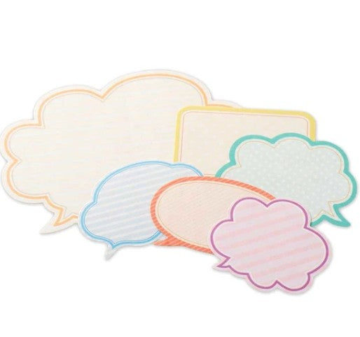 NB Colored Paper Flake Sticker Speech Bubble (2564104) (Pack of 5) | papermindstationery.com