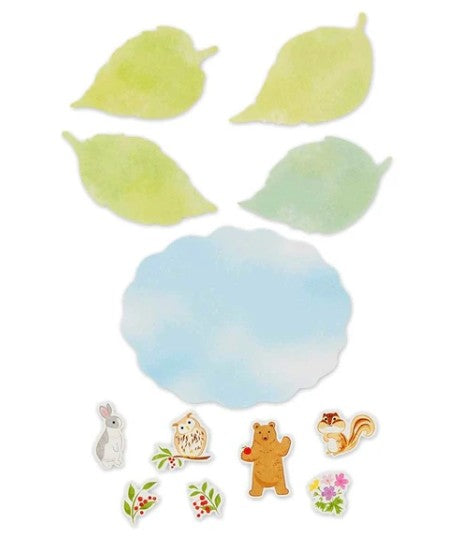 NB Colored Paper Flake Sticker Forest (2564109) (Pack of 5) | papermindstationery.com