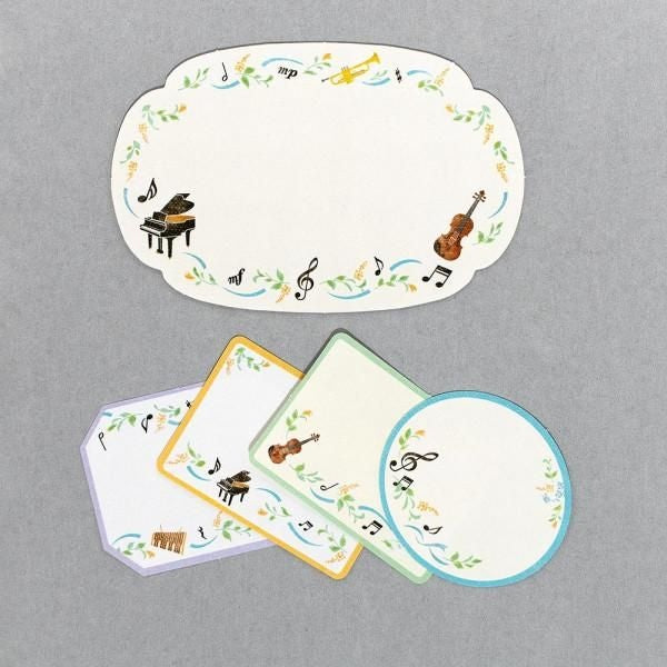 NB Colored Paper Flake Sticker Music (2564115) (Pack of 5) | papermindstationery.com