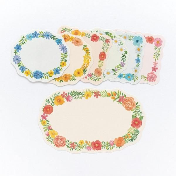 NB Colored Paper Flake Sticker Wreath (2564116) (Pack of 5) | papermindstationery.com