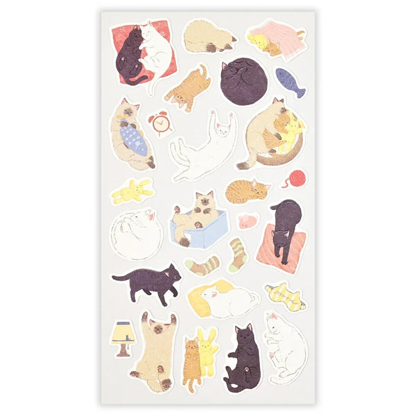 NB Co. Sticker Sheet Set of 4 - Lovely Cats Playing Together | papermindstationery.com