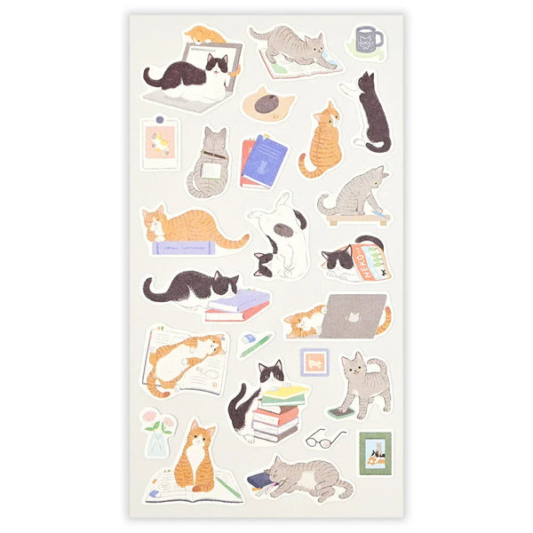 NB Sticker Large Nyantomo - Visiting (2624102) (Pack of 10) | papermindstationery.com