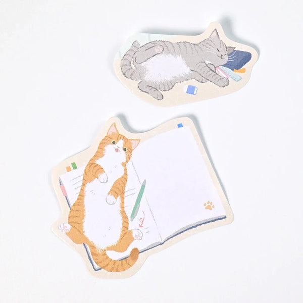 NB Co. Sticky Notes Fusen Set of 4 - Lovely Cats Playing Around | papermindstationery.com