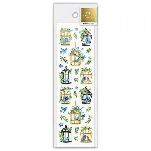 NB Biju Sticker Birdcage (3014151) (Pack of 10) | papermindstationery.com