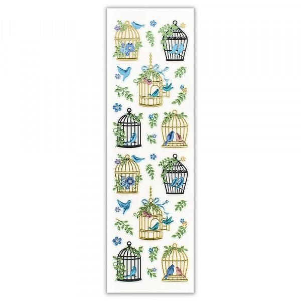 NB Biju Sticker Birdcage (3014151) (Pack of 10) | papermindstationery.com