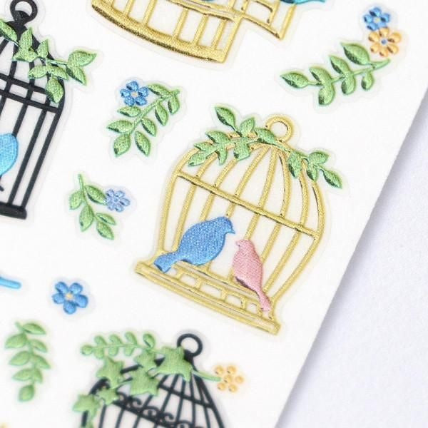 NB Biju Sticker Birdcage (3014151) (Pack of 10) | papermindstationery.com