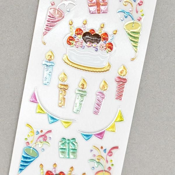 NB Biju Sticker Birthday F (3014175) (Pack of 10) | papermindstationery.com