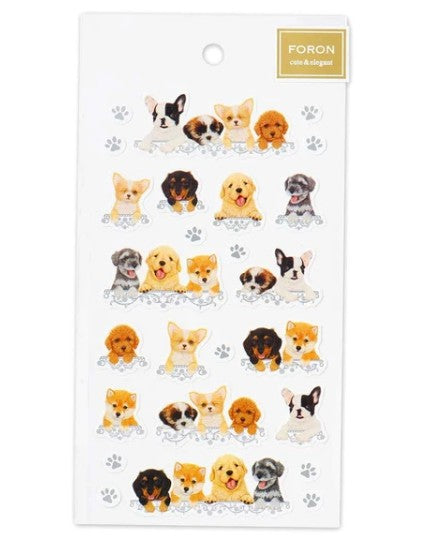 NB Sticker Large - Puppies (3054101) (Pack of 10) | papermindstationery.com