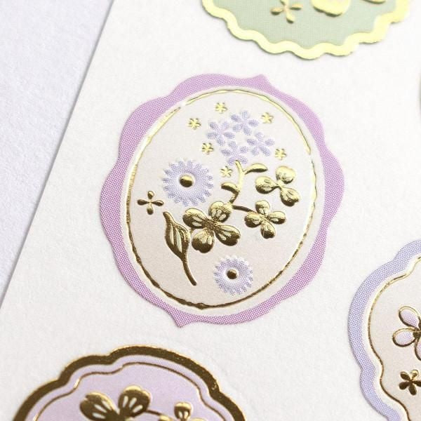 NB Glossy Sticker Ruru Dore - Petal (4294104) (Pack of 10) | papermindstationery.com