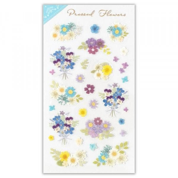 NB Sticker Large Pressed Flower - Blue (4404102) (Pack of 10) | papermindstationery.com