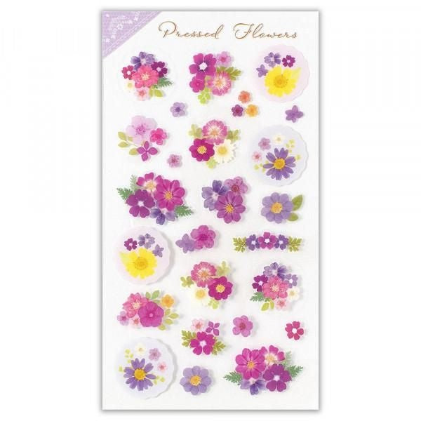 NB Sticker Large Pressed Flower - Purple (4404103) (Pack of 10) | papermindstationery.com