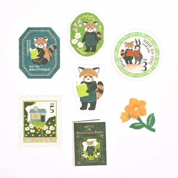 NB Flake Sticker RESSA - Red Panda Bookstore (4864101) (Pack of 5) | papermindstationery.com