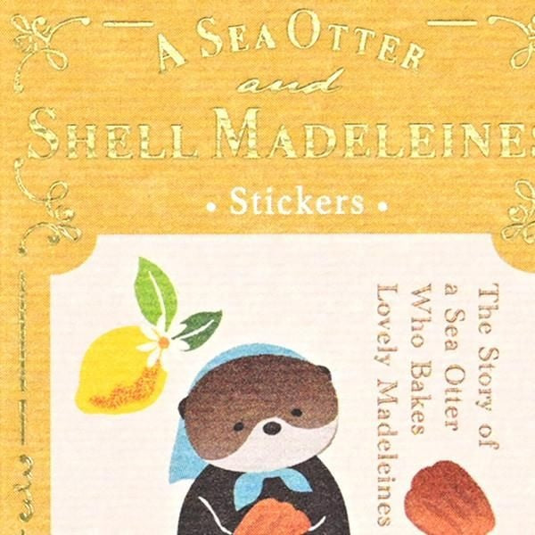 NB Flake Sticker RESSA - Sea Otter with Madeleines (4864104) (Pack of 5) | papermindstationery.com