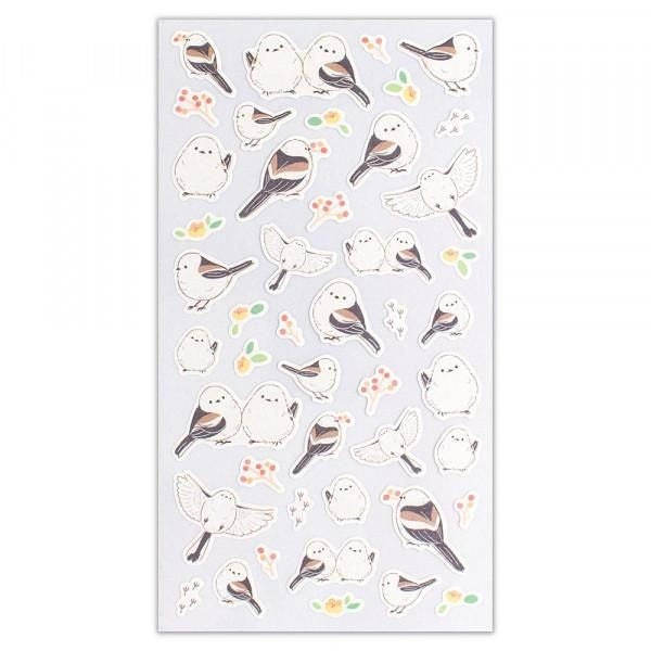 NB Sticker Large Saezuri - Long-tailed Tit (4984101) (Pack of 10) | papermindstationery.com