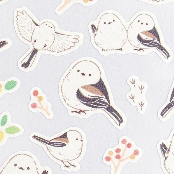 NB Sticker Large Saezuri - Long-tailed Tit (4984101) (Pack of 10) | papermindstationery.com
