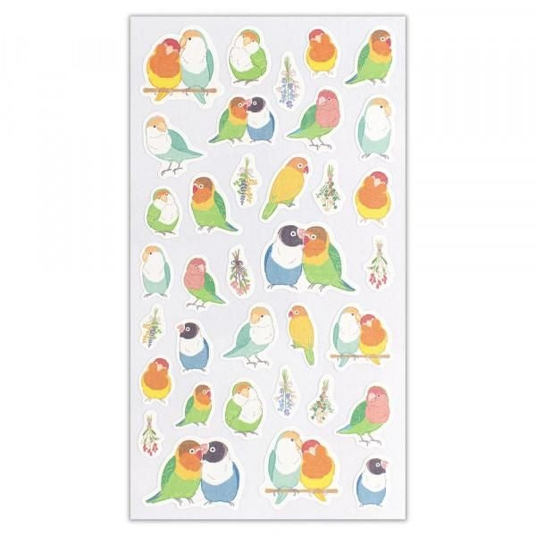 NB Sticker Large Saezuri - Green Parakeet (4984104) (Pack of 10) | papermindstationery.com