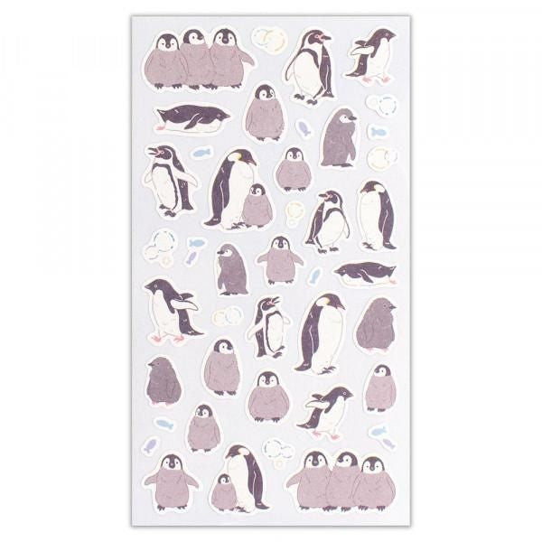 NB Sticker Large Saezuri - Penguin (4984106) (Pack of 10) | papermindstationery.com